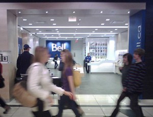 Bell Canada wireless subscriber numbers. Average revenue rose 2.1%.